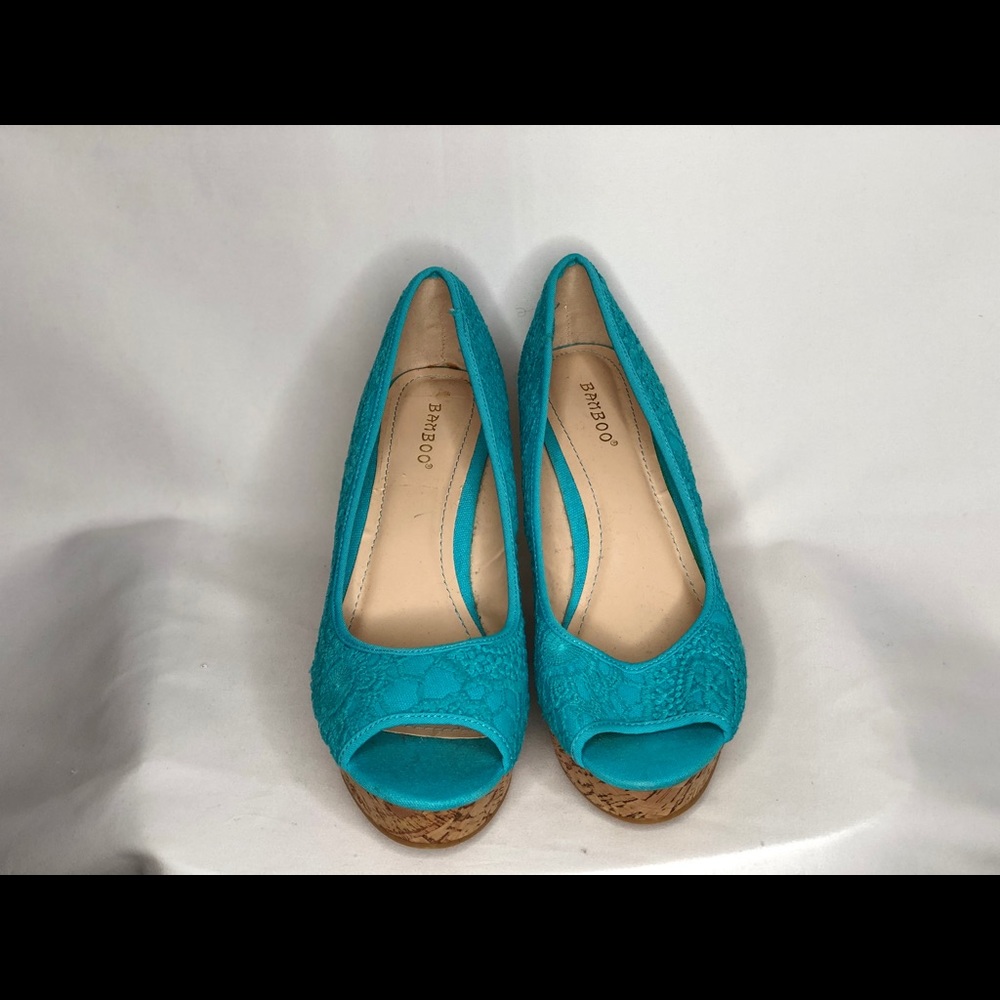 Bright Blue Wedges